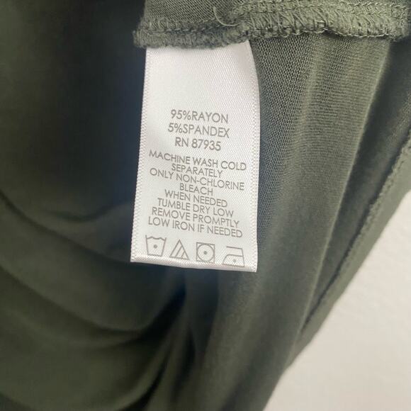 LOGO by Lori Goldstein Olive Rayon Tank - Picture 10 of 10